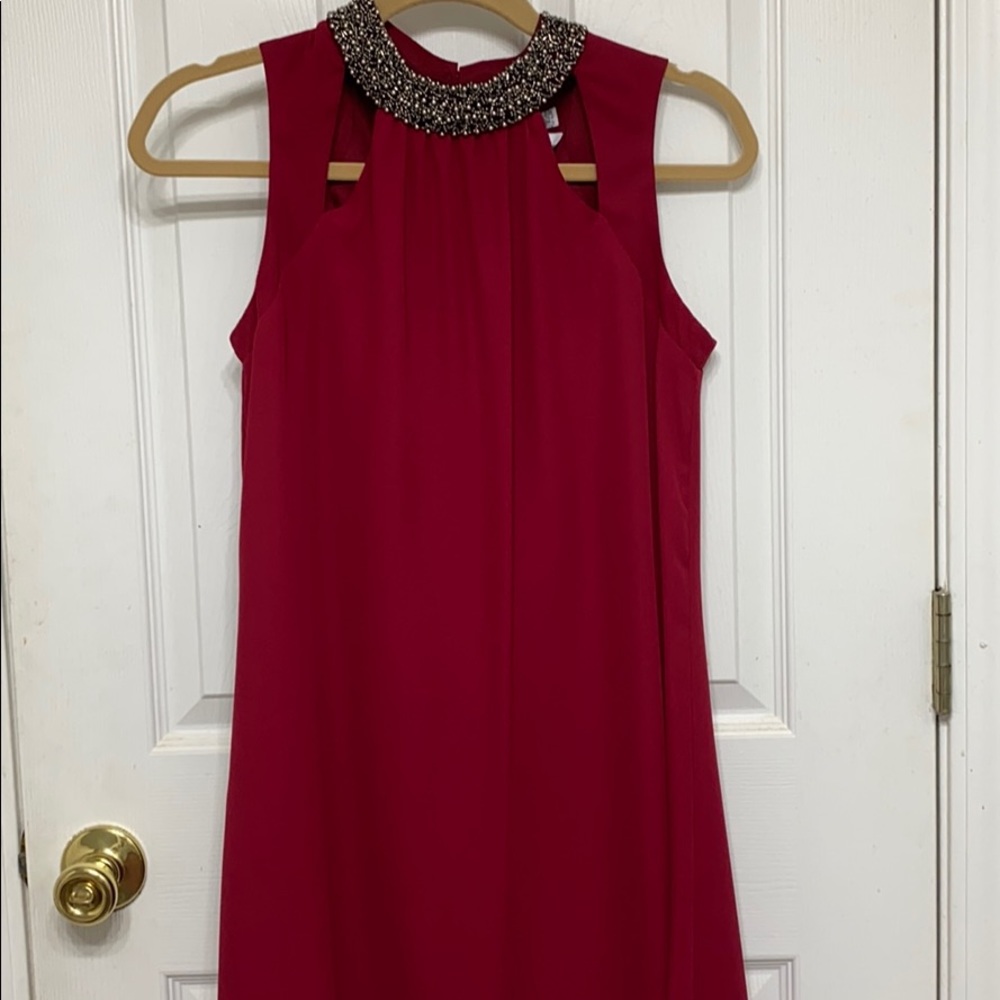 Beaded red dress